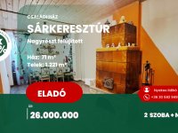 Eladó családi ház, Sárkeresztúron 26 M Ft, 2 szobás