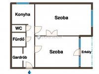 Eladó panellakás, IV. kerületben 58.9 M Ft, 2 szobás