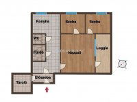 Eladó panellakás, Szegeden 48.5 M Ft, 2+1 szobás