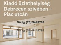 Kiadó üzlethelyiség, Debrecenben 300 E Ft / hó
