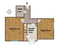 Eladó téglalakás, III. kerületben 77.9 M Ft, 2 szobás