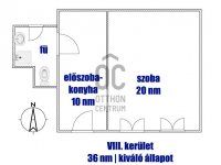 Eladó téglalakás, VIII. kerületben 52.5 M Ft, 1 szobás
