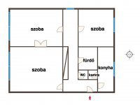 Eladó téglalakás, Zalaegerszegen 46.6 M Ft, 2+1 szobás