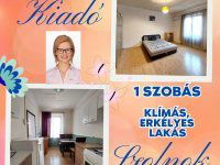 Kiadó téglalakás, albérlet, Szolnokon 120 E Ft / hó, 1 szobás