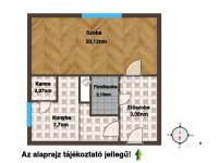 Eladó téglalakás, XXI. kerületben 41.5 M Ft, 1 szobás