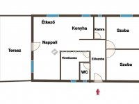 Eladó téglalakás