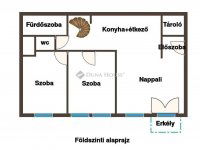 Eladó téglalakás