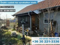 Eladó családi ház, Ócsán 85 M Ft, 3+1 szobás