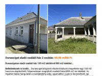 Eladó családi ház, Dunaszigeten 69.99 M Ft, 2 szobás