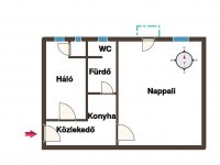 Eladó téglalakás, Pécsett 31.5 M Ft, 1+1 szobás
