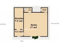 Eladó téglalakás, VIII. kerületben 49.9 M Ft, 1 szobás