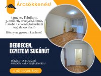 Eladó téglalakás, Debrecenben, Egyetem sugárúton 48.9 M Ft