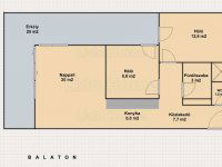 Eladó téglalakás, Siófokon 125.9 M Ft, 3 szobás