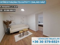 Eladó családi ház, Nyíregyházán 35 M Ft, 3 szobás