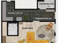 Eladó téglalakás, V. kerületben 89.9 M Ft, 1 szobás