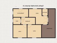 Eladó családi ház, Bakson 25 M Ft, 3 szobás