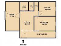 Eladó panellakás, III. kerületben 74.9 M Ft, 1+2 szobás