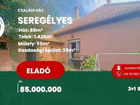 Eladó családi ház, Seregélyesen 85 M Ft, 2+1 szobás