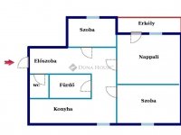 Eladó panellakás, Pécsett 61 M Ft, 3 szobás