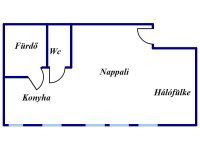 Eladó téglalakás, Lajosmizsén 32 M Ft, 1 szobás