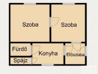 Eladó családi ház, Makón 40 M Ft, 2 szobás