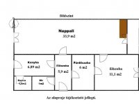 Eladó téglalakás, Abádszalókban 42 M Ft, 2+2 szobás