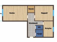 Eladó téglalakás