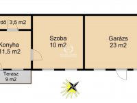 Eladó nyaraló, Ózdon 4.6 M Ft, 1 szobás / költözzbe.hu