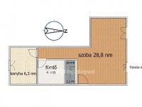 Eladó téglalakás, Szigetszentmiklóson 48.9 M Ft, 1 szobás