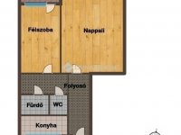Eladó panellakás, XIII. kerületben 68.5 M Ft, 2 szobás