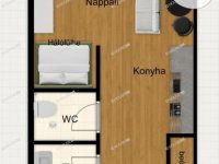 Eladó téglalakás, Kecskeméten 46.9 M Ft, 1 szobás