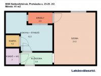 Eladó téglalakás