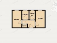 Eladó téglalakás, Kecskeméten 41 M Ft, 2 szobás