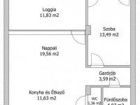 Eladó téglalakás, Keszthelyen 74 M Ft, 2 szobás