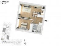 Eladó téglalakás, XIII. kerületben 77.4 M Ft, 2 szobás