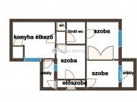 Eladó téglalakás, Pécsett 69.9 M Ft, 3 szobás