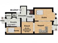 Eladó téglalakás, XIII. kerületben 209 M Ft, 3 szobás
