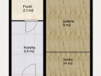 Eladó téglalakás