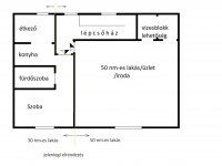 Eladó téglalakás, Sárváron 14.9 M Ft, 1 szobás