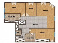 Eladó téglalakás, III. kerületben 248.4 M Ft, 4 szobás