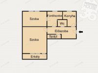 Eladó téglalakás, Kecskeméten 44.8 M Ft, 2 szobás
