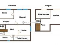 Eladó családi ház, Nagykozáron 19.9 M Ft, 1+3 szobás