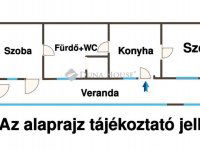 Eladó családi ház, XIX. kerületben 37.5 M Ft, 2 szobás