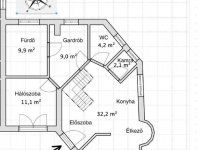 Eladó téglalakás