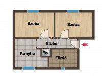 Eladó téglalakás