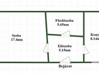 Eladó téglalakás, Vácon 52.5 M Ft, 1 szobás