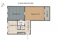 Eladó téglalakás, Halásztelken 52.9 M Ft, 2 szobás