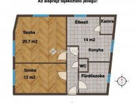 Eladó téglalakás, Szekszárdon 44.5 M Ft, 2 szobás