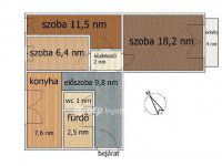 Eladó panellakás, Szigetszentmiklóson 58 M Ft, 2+1 szobás