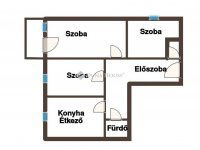 Eladó panellakás, Pécsett 58.7 M Ft, 3 szobás